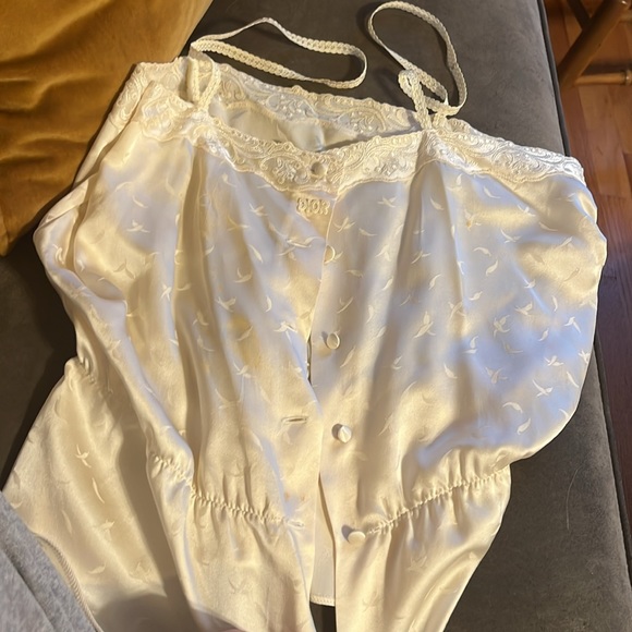 vintage dior silk tank top - Picture 2 of 8